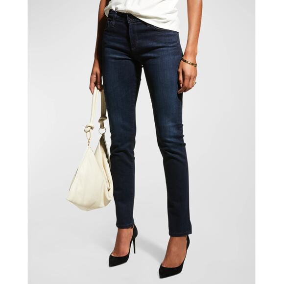 AG Adriano Dark Wash Whiskered The Prima Ankle Cigarette Ankle Jean 30R - Picture 3 of 13